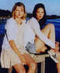 Michelle and co-star Katie Holmes